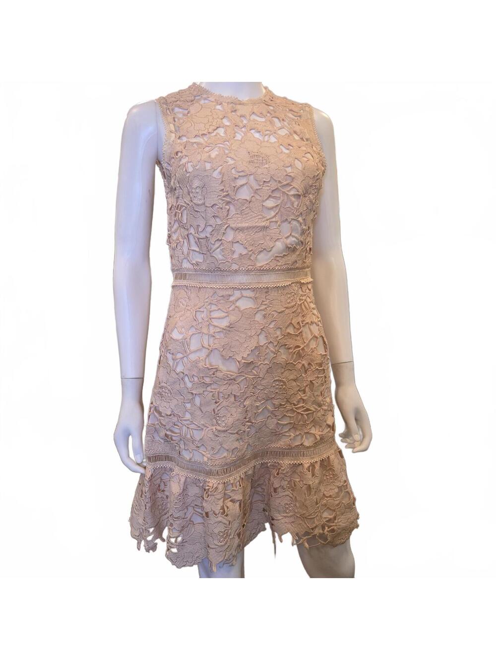 Saylor x Free People Jessa Lace Mini Dress in Peach Size Small Feminine Easter